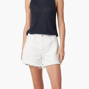 Joe’s Jeans Relaxed White Short The Jessie Vintage Stretch Frayed Size 34 NWT